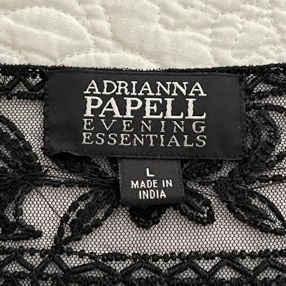 NWT Adrianna Papell Beaded Jacket - Size Large - Picture 9 of 14